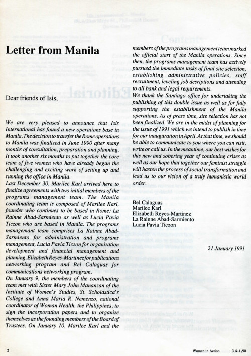 Cover of Letter from Manila