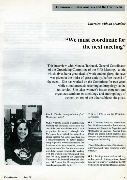 Cover of Interview with an organizer