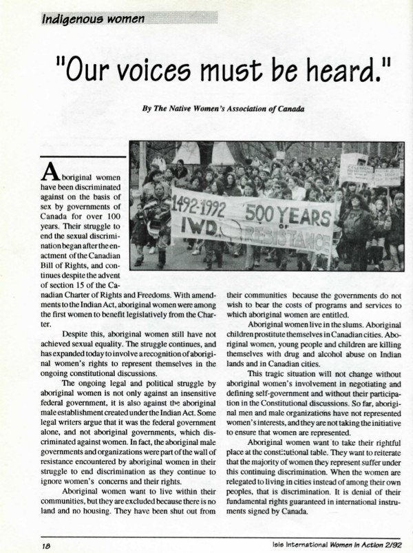 Cover of Our voices must be heard