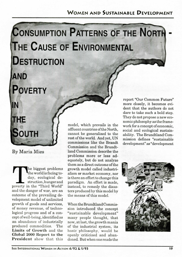 Cover of Consumption Patterns of the North - The Cause of Environmental Destruction and Poverty in the South