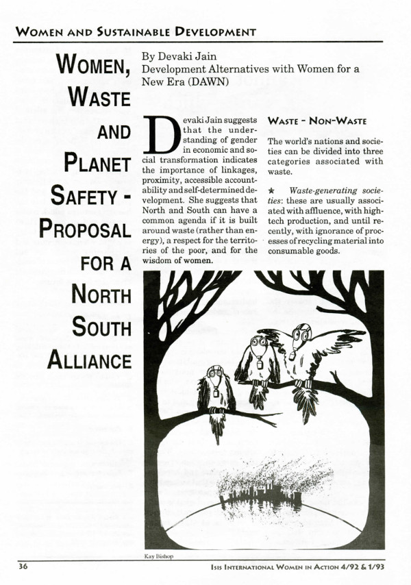 Cover of Women, Waste and Planet Safety - Proposal for a North South Alliance