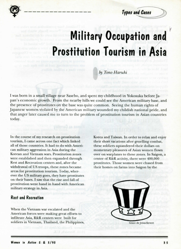 Cover of Military occupation and prostitution tourism in Asia