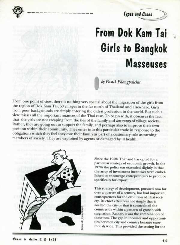 Cover of From Dok kam tai girls to bangkok masseuse