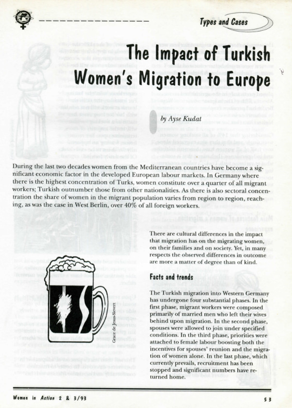 Cover of The Impact of Turkish women's migration to Europe