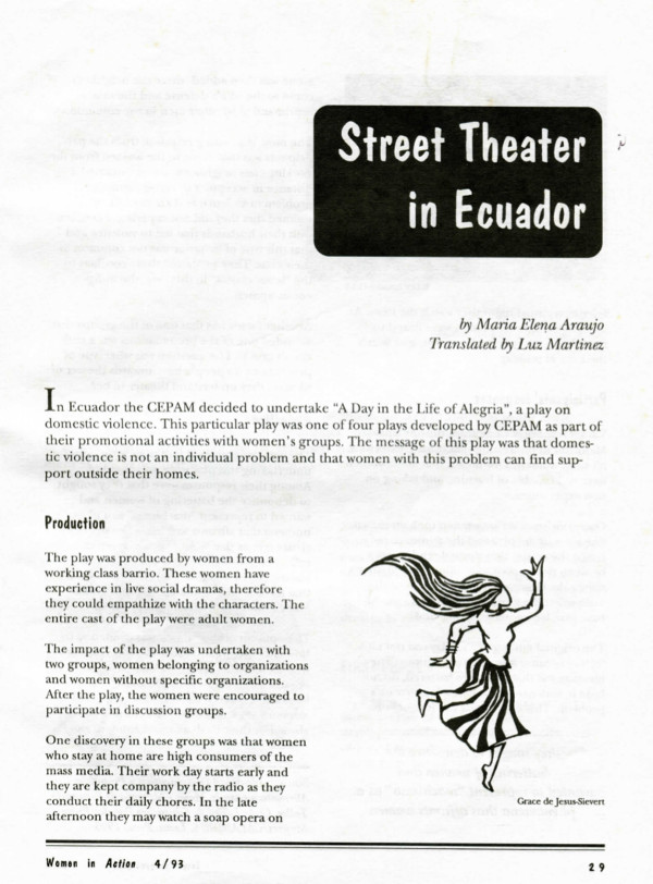 Cover of Street theater in Ecuador