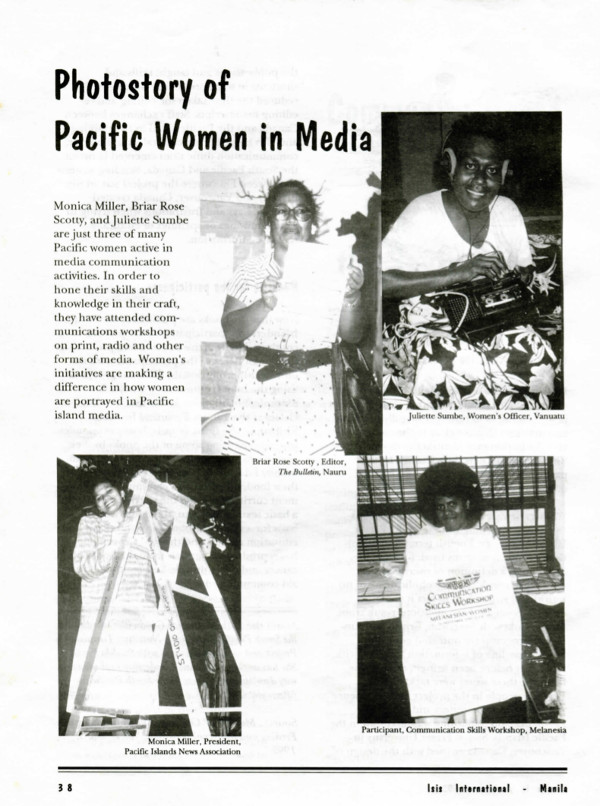 Cover of Photostory of Pacific Women in Media