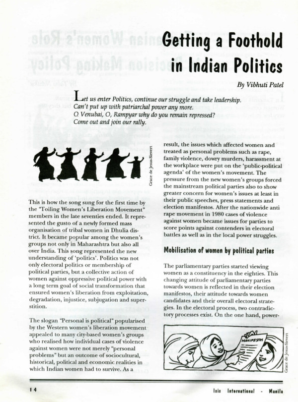 Cover of Getting a foothold in Indian politics