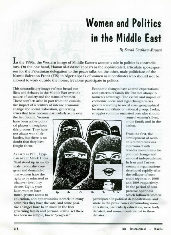 Cover of Women and politics in the middle east