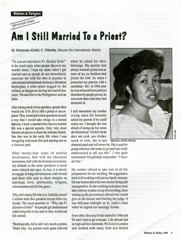 Cover of Am I still Married to a priest?