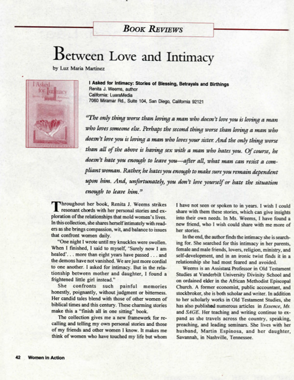 Cover of Reviews: Between Love and Intimacy