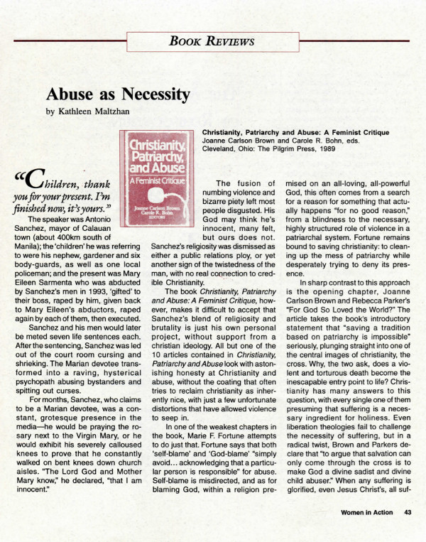 Cover of Reviews: Abuse as Necessity