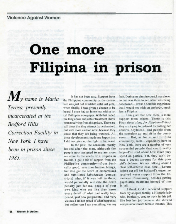 Cover of One more Filipina in prison