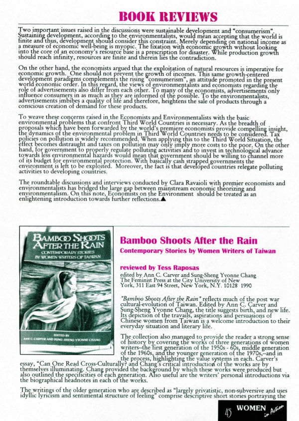 Cover of Reviews: Bamboo Shoots After the Rain