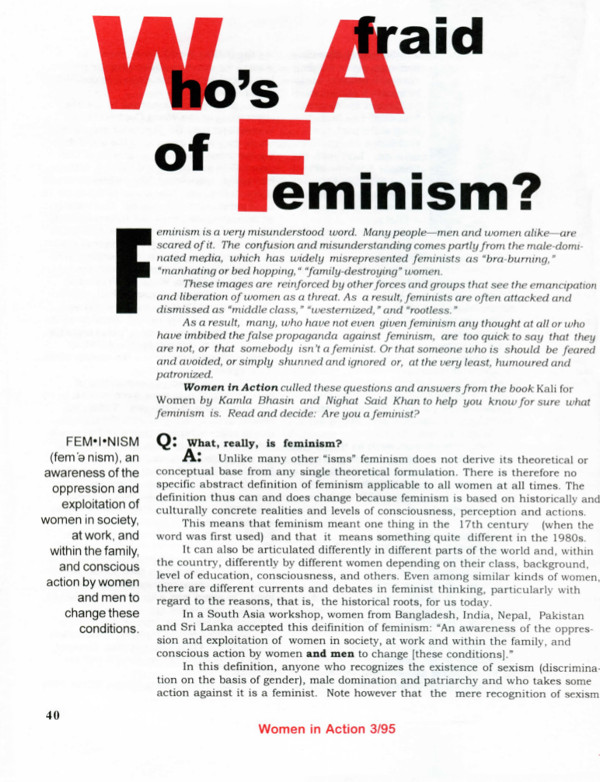 Cover of Who's Afraid of Feminism?