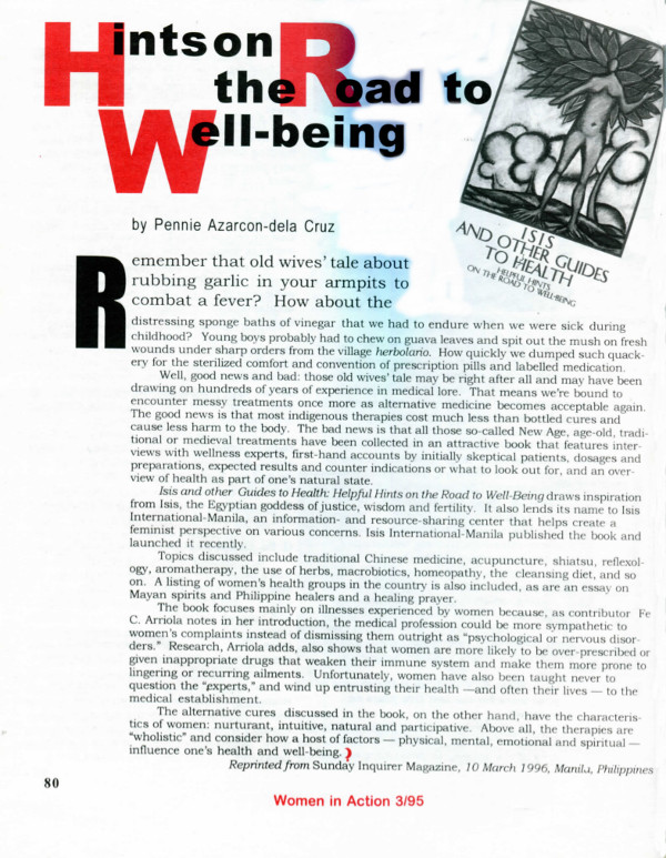 Cover of Hints on the Road to Well Being