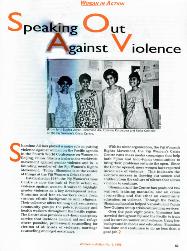 Cover of Speaking Out Against Violence