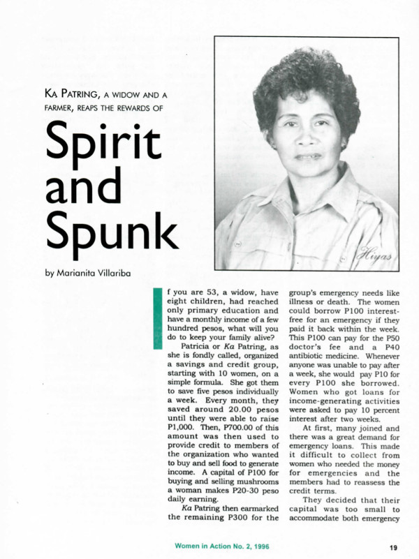 Cover of Ka Patring, a Widow and a Farmer, Reaps the Rewards of Spirit and Spunk