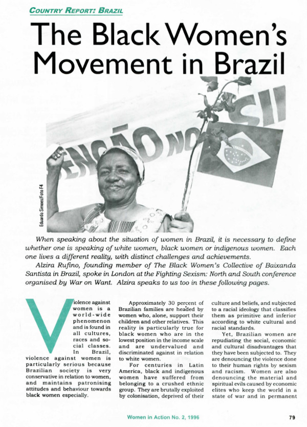 Cover of The Black Women's Movement in Brazil