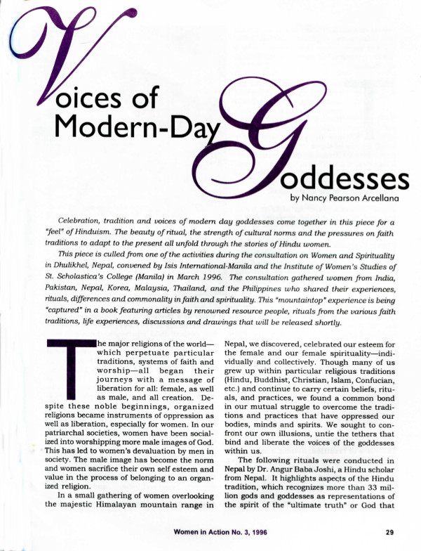 Cover of Voices of Modern-Day Goddesses