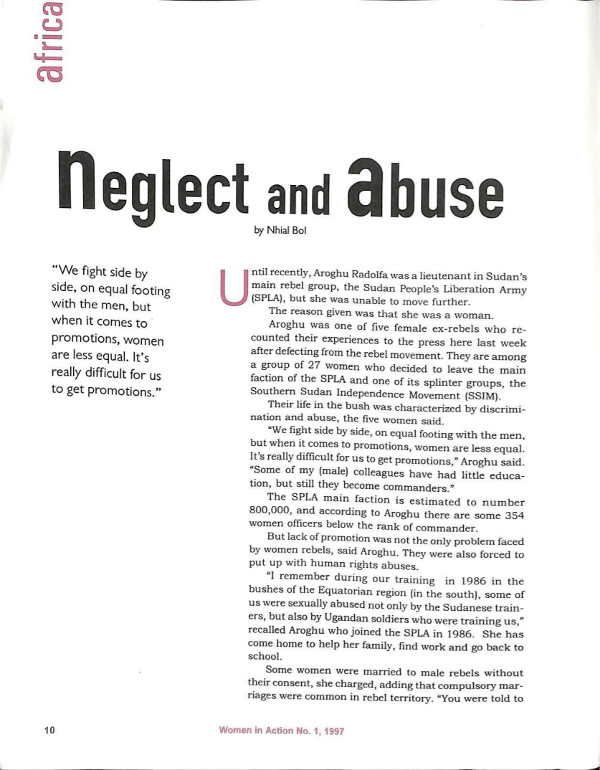 Cover of Neglect and abuse