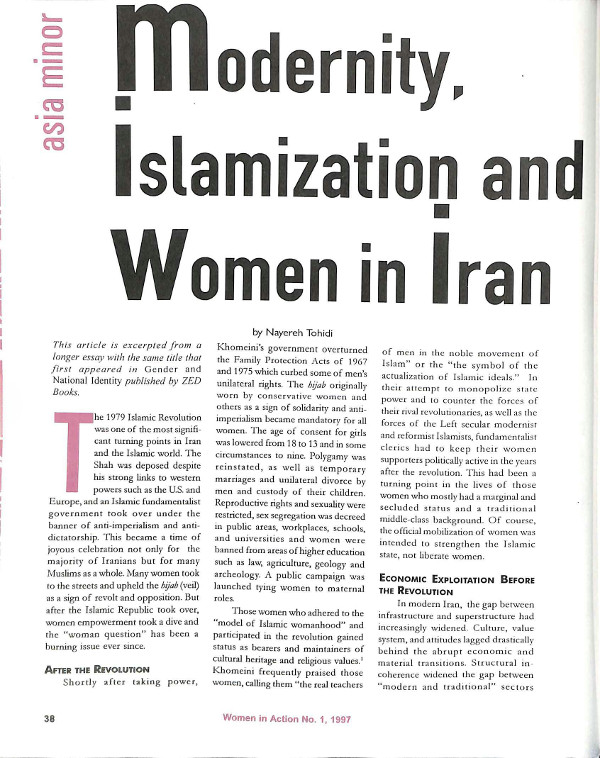 Cover of Modernity, Islamization and Women in Iran