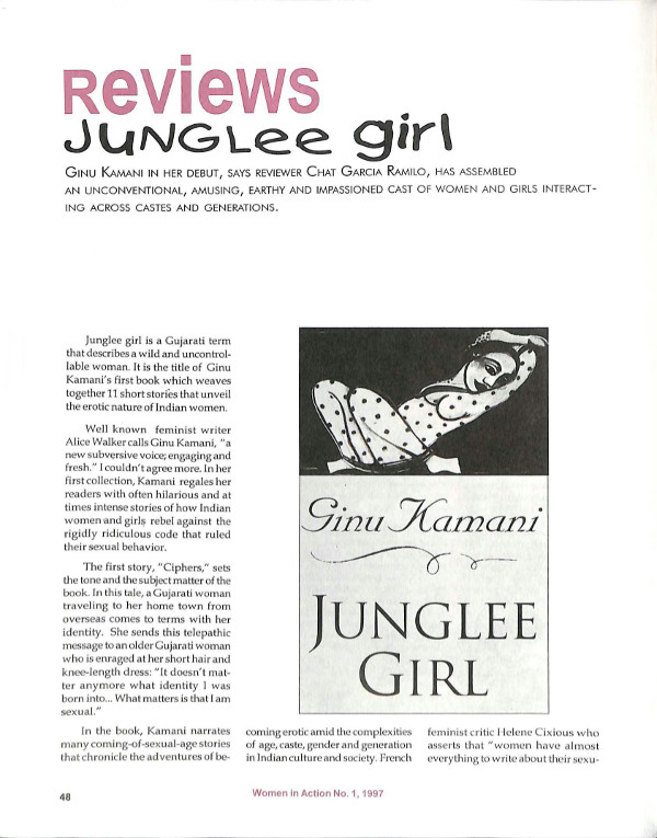 Cover of Reviews: Junglee girl