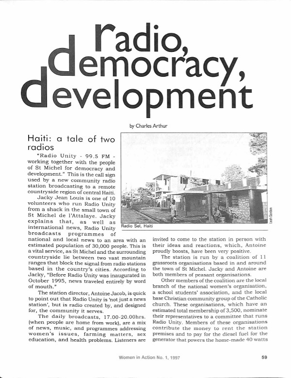 Cover of Radio, democracy, development