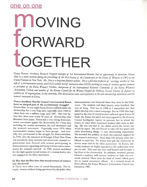 Cover of Moving Forward Together