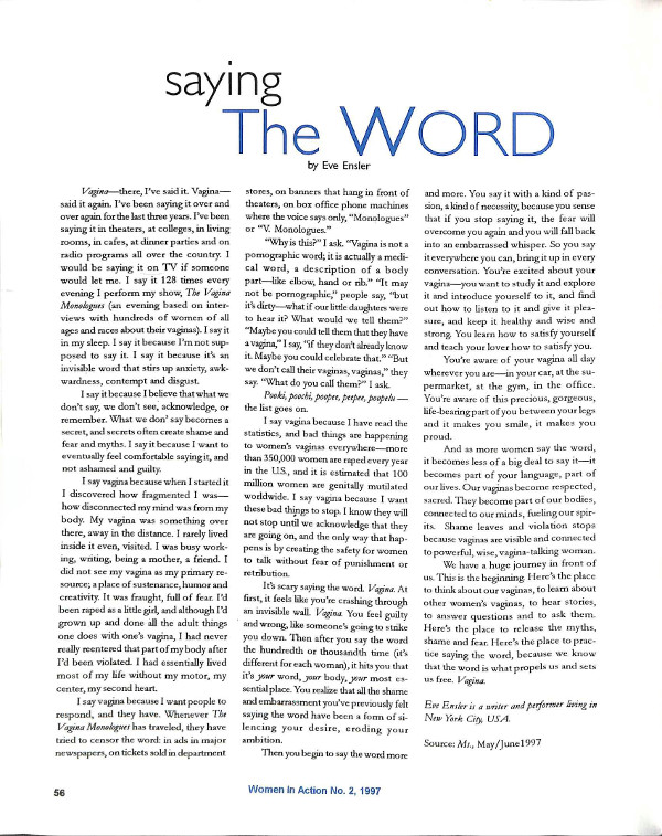 Cover of Saying the Word