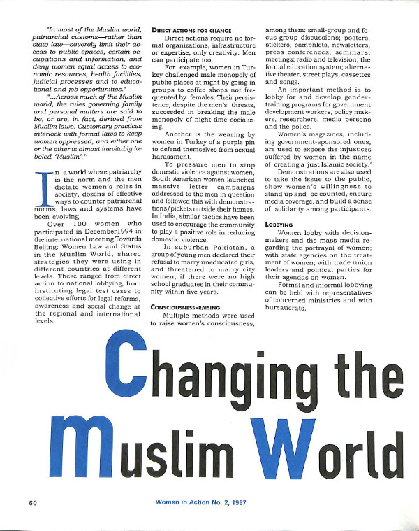 Cover of Changing the Muslim world