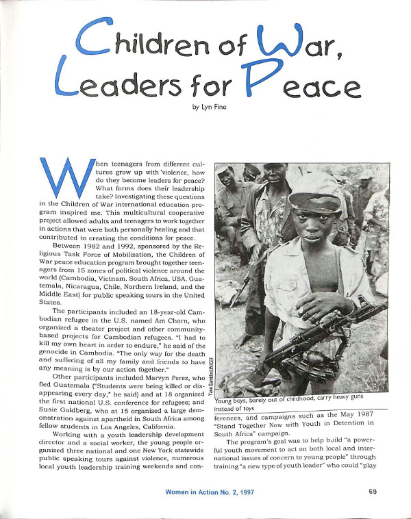 Cover of Children of war, Leaders for peace