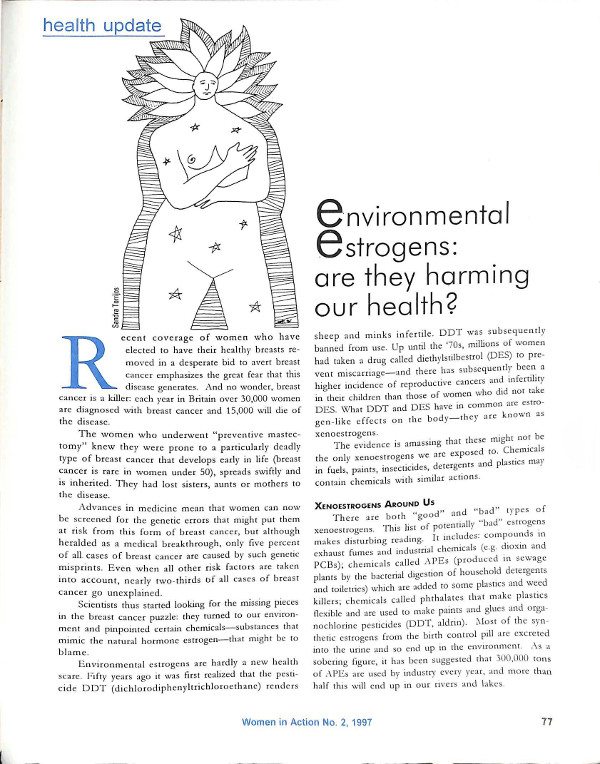 Cover of Environmental estrogens: are they harming our health?