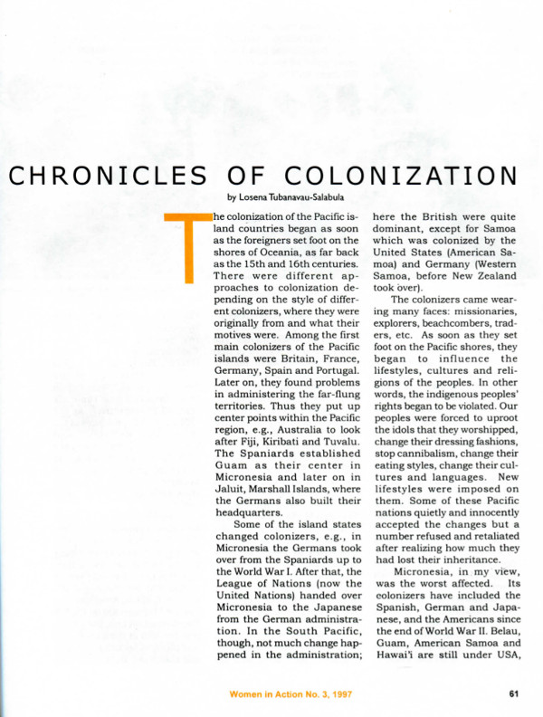 Cover of Chronicles of Colonization