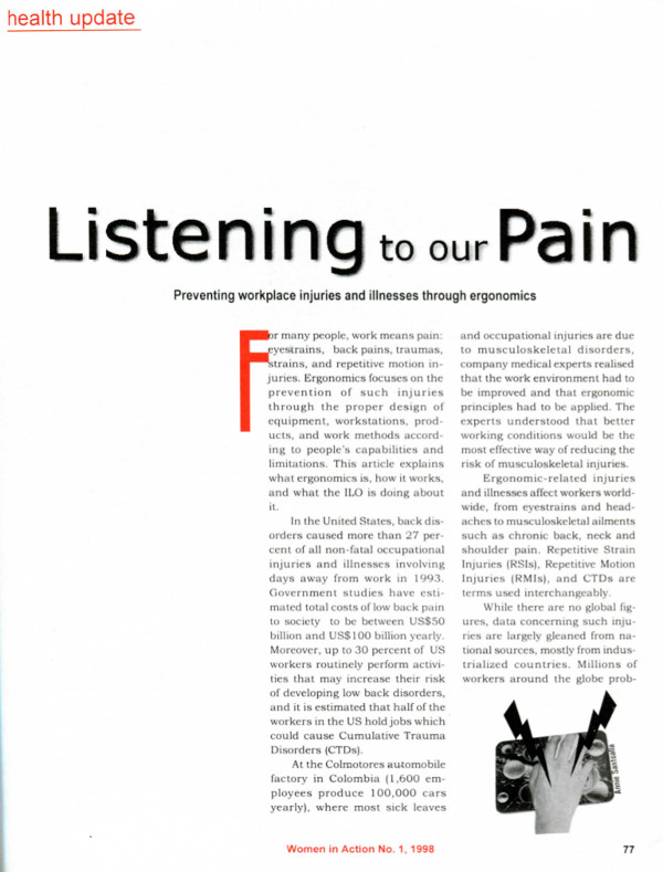 Cover of Listening to our Pain