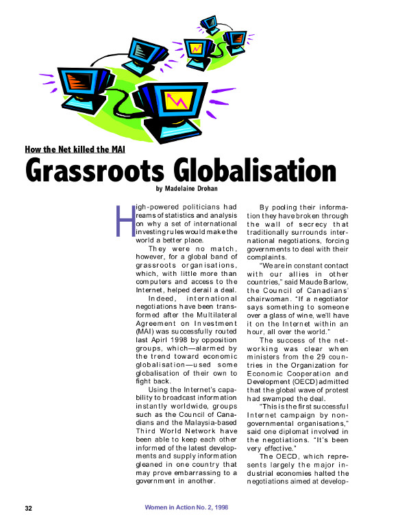 Cover of How the Net killed the MAI: Grassroots Globalization