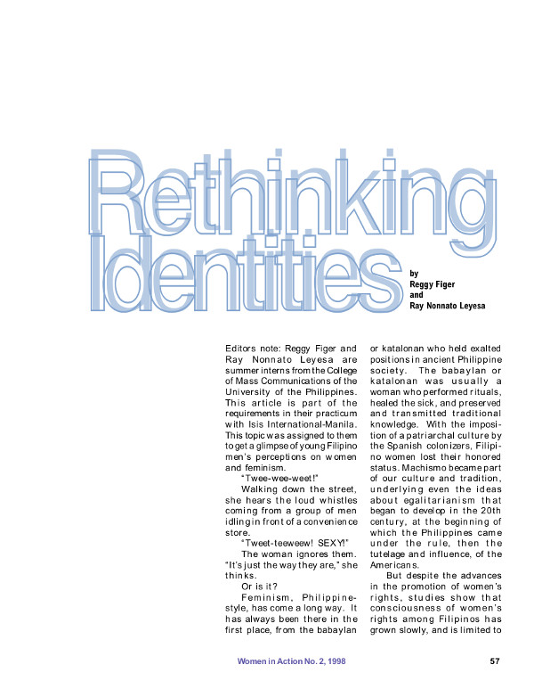 Cover of Rethinking Identities