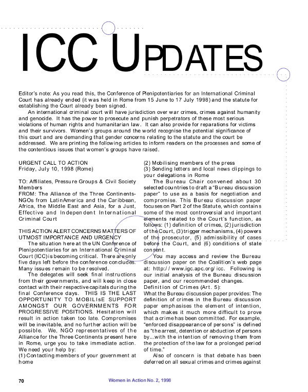 Cover of ICC Updates