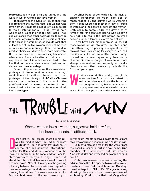 Cover of The trouble with men