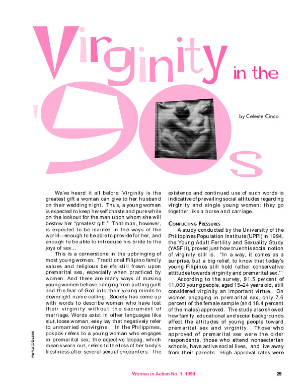 Cover of Virginity in the '90s