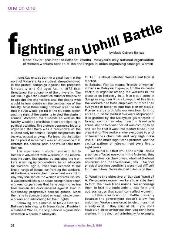 Cover of Fighting an uphill battle