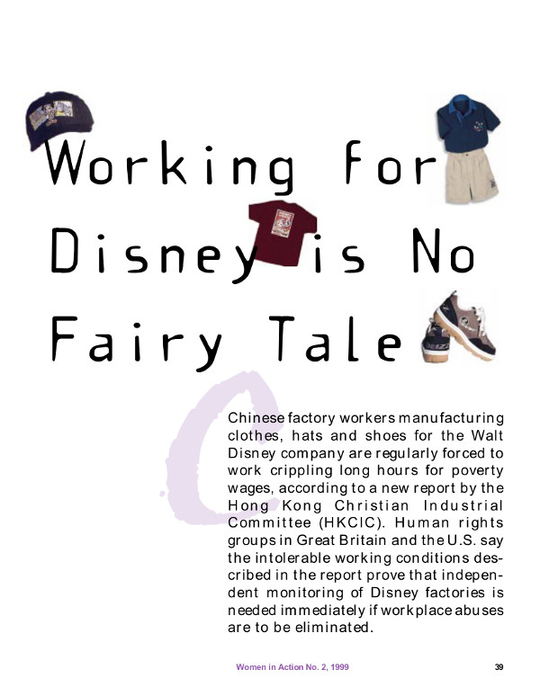 Cover of Working for Disney is No Fairy Tale