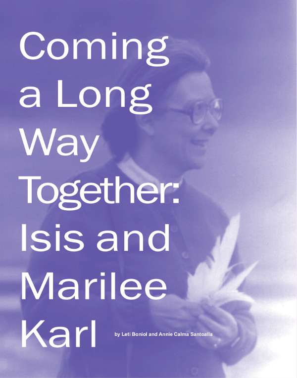 Cover of Coming a long way together: Isis and Marilee Karl