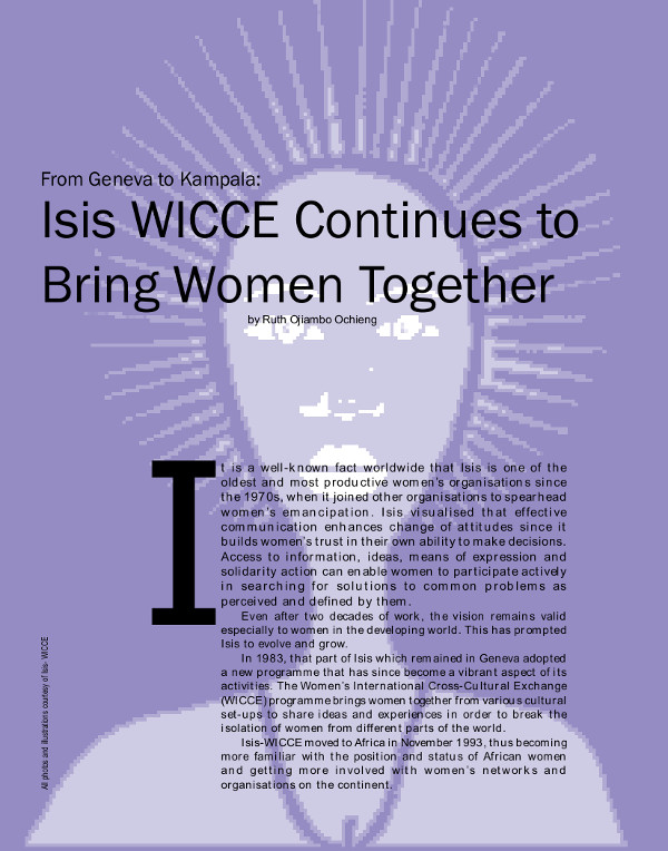 Cover of From Geneva to Kampala: Isis WICCE continues to bring women together