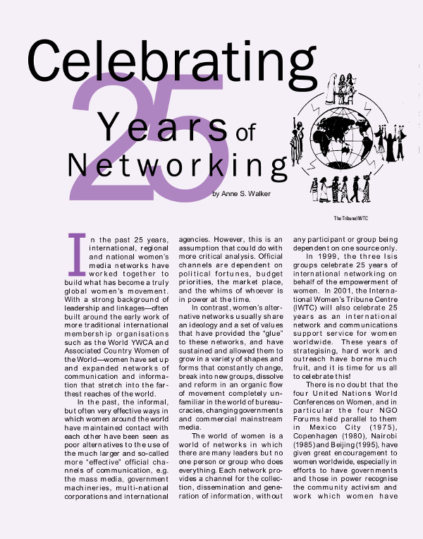 Cover of Celebrating 25 years of networking