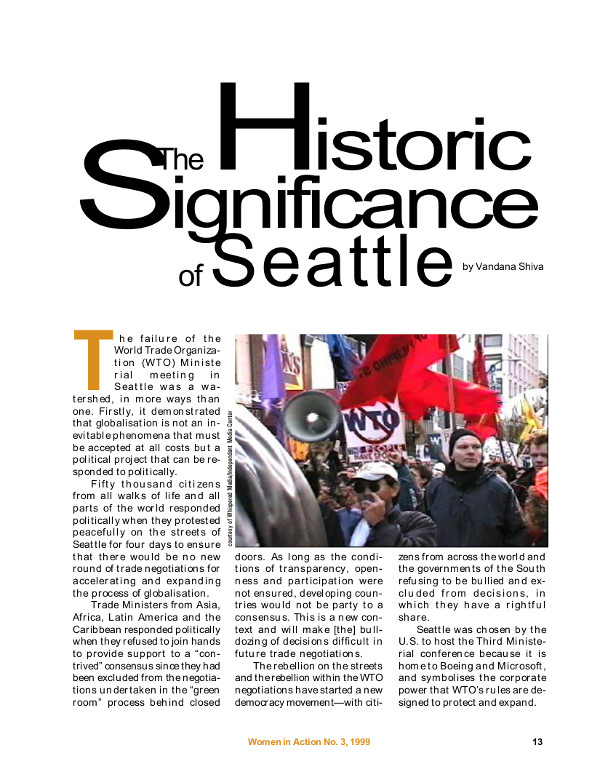 Cover of The historic significance of Seattle