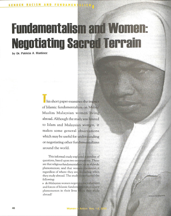 Cover of Fundamentalism and Women: Negotiating Sacred Terrain