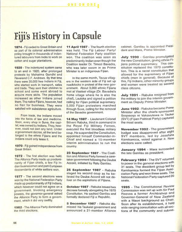 Cover of Fiji's History in Capsule