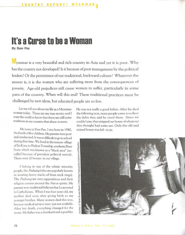 Cover of It's a Curse to be a Woman