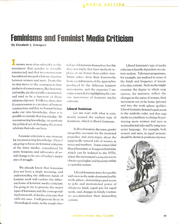 Cover of Feminisms and Feminist Media Criticism