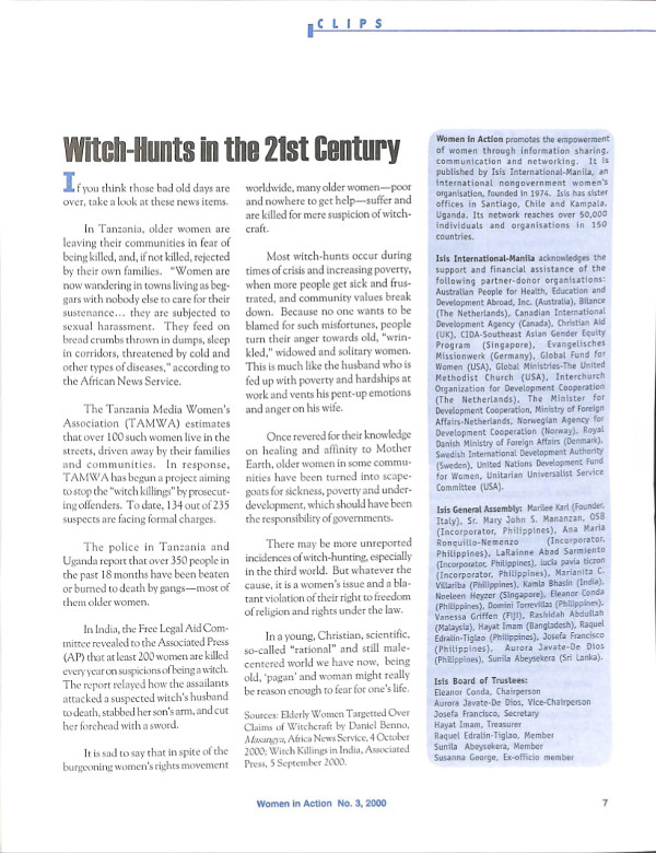 Cover of Witch-Hunts in the 21st Century